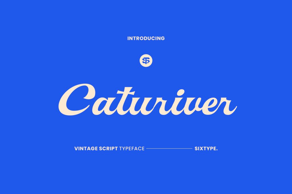 vintage script font