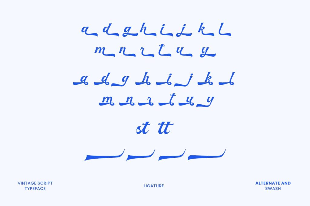 vintage script font