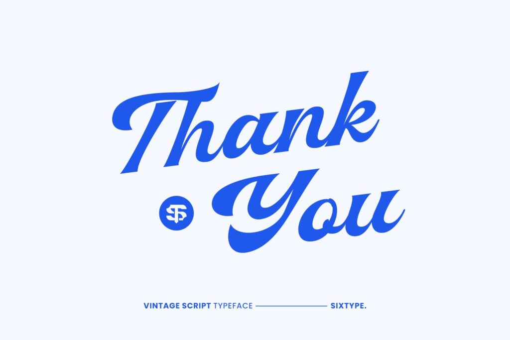 vintage script font