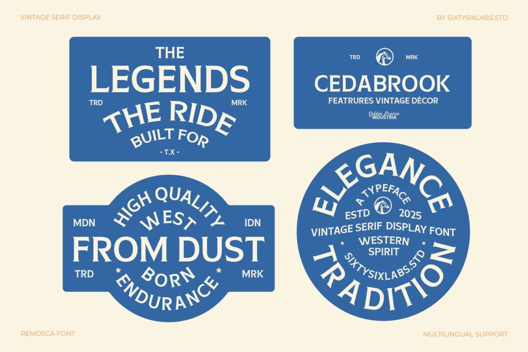 vintage serif display font