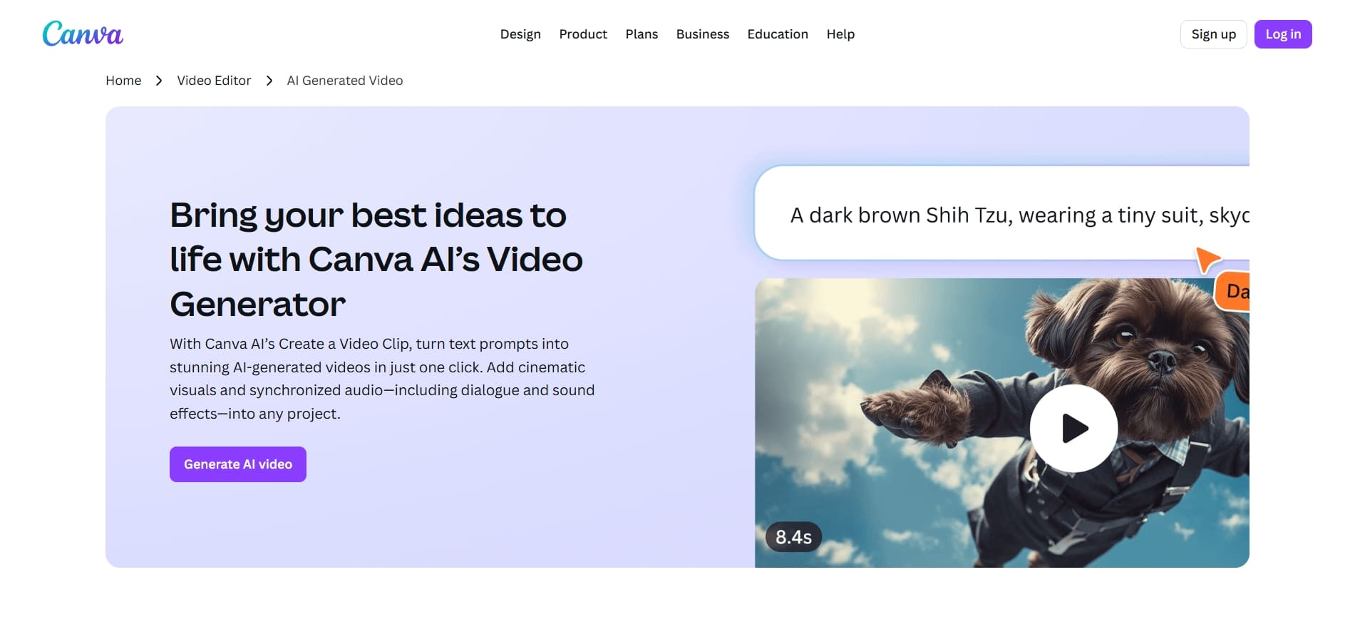 Canva AI Video Generator