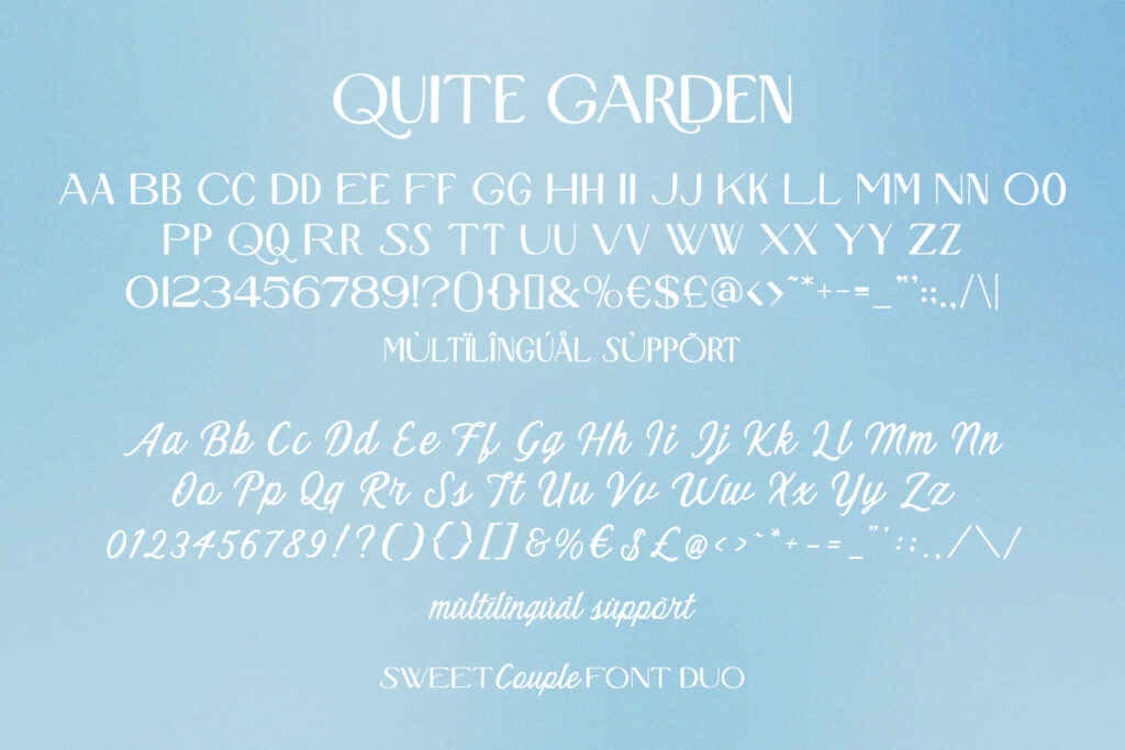 Quiet Garden Font Duo Retro Whimsy